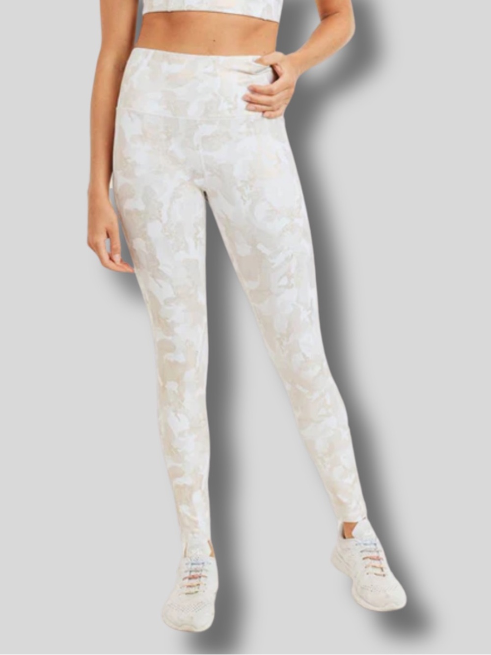 Mono B Camo Gold Microdot Foil Highwaist Leggings